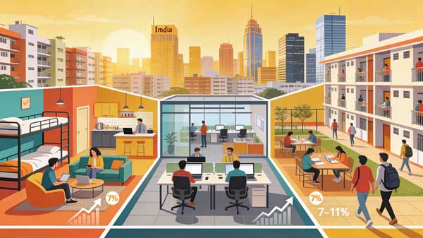 Coliving, Coworking & Student Housing Give 7-11% Higher Rental Yields- CII-ANAROCK Report