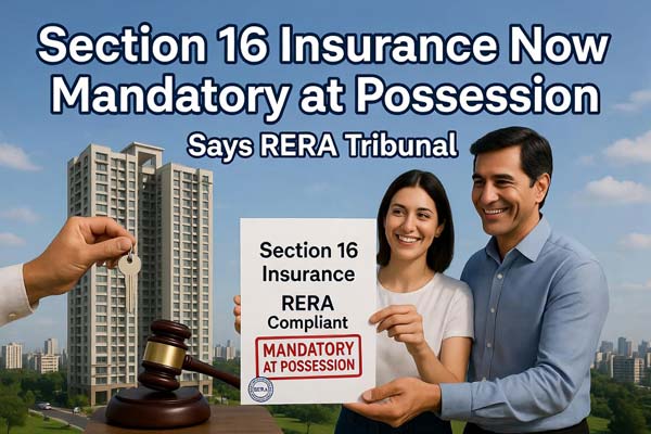 Section 16 Insurance Now Mandatory at Possession, Says RERA Tribunal