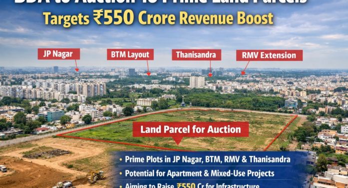 BDA Plans Major Land Auction to Raise ₹550 Crore, Unlocking New Housing Supply